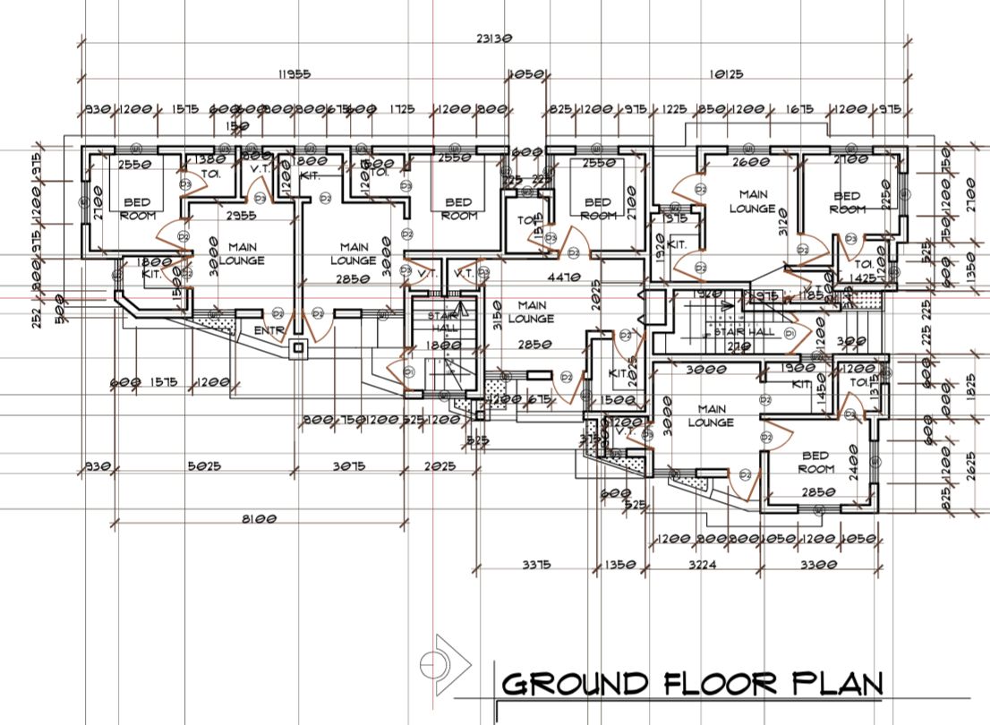 miniflat ground floor building plan